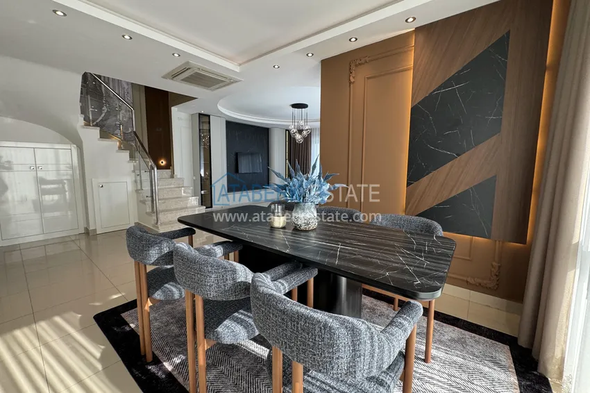 Приобрести Пентхаус-дуплекс 3+1 в Каргыджаке - первая линия, частный пляж, рассрочка 15 месяцев 5 