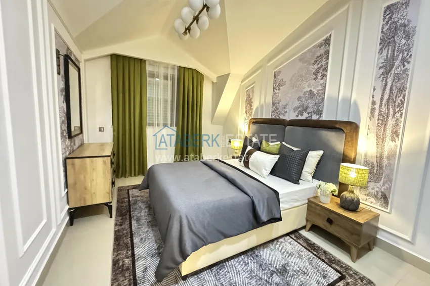 Приобрести Пентхаус-дуплекс 3+1 в Каргыджаке - первая линия, частный пляж, рассрочка 15 месяцев 7 