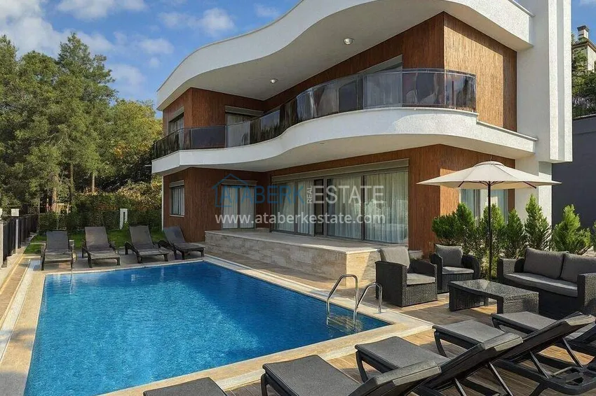 Видовая вилла 4+1 в Оба - гражданство, рассрочка на 15 месяцев 10 