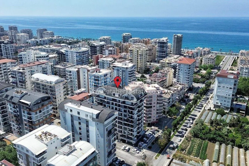 Квартира 1+1 57 м² с видом на море в Махмутларе - современный жилой комплекс 3 