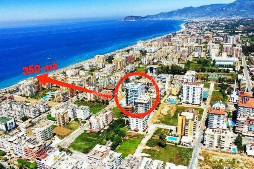 Квартира 2+1 140 м2 в Махмутларе – мебель, остеклённый балкон, премиальный комплекс 2 