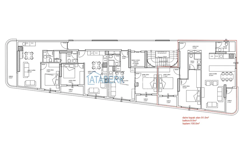 Купить дешево Премиальная недвижимость в Алании от застройщика -  новый проект на первой береговой в Оба  1 