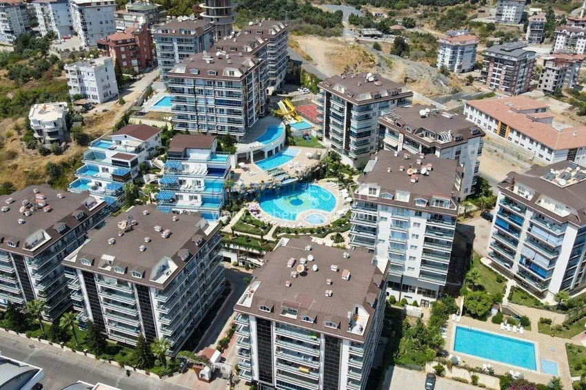 Квартира 1+1 в Алании с видом на море – мебель, престижный комплекс, район Оба 6 