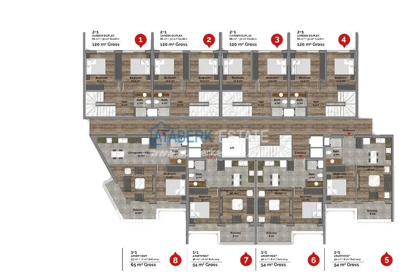 Приобрести Элитный комплекс на пляже Клеопатры 4 