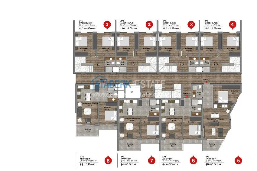 Приобрести Элитный комплекс на пляже Клеопатры 6 