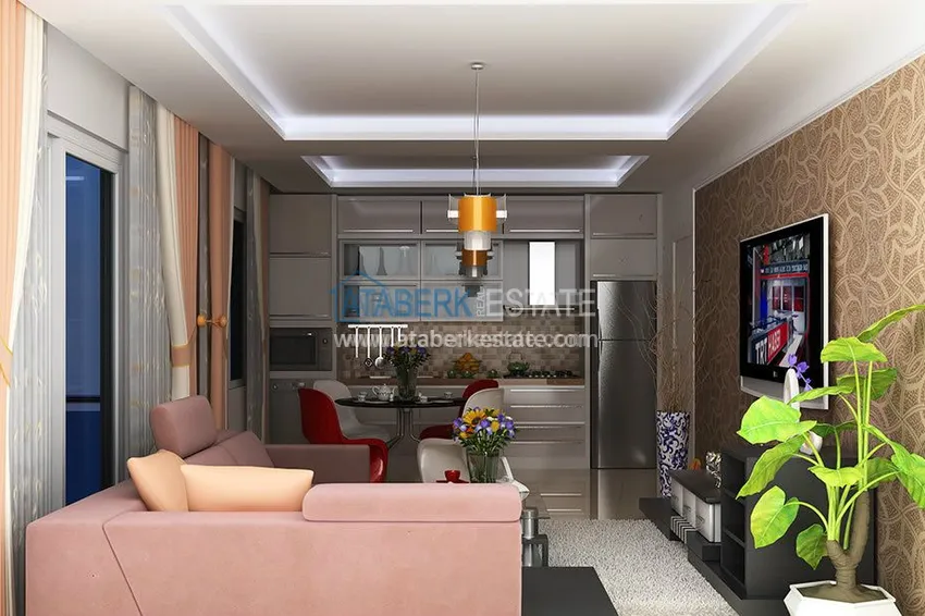 Приобрести Новый комплекс в Махмутлар с апартаментами 1+1 и 2+1. 3 