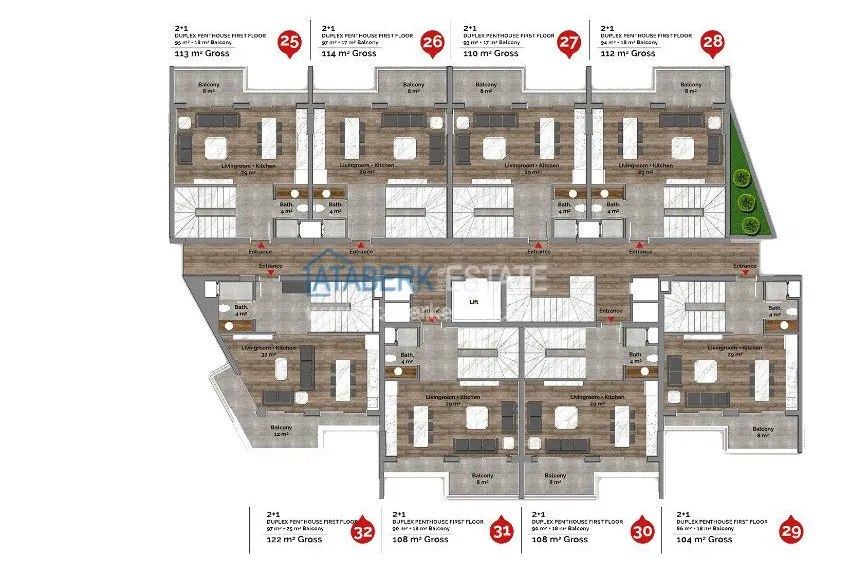 Приобрести Элитный комплекс на пляже Клеопатры 13 