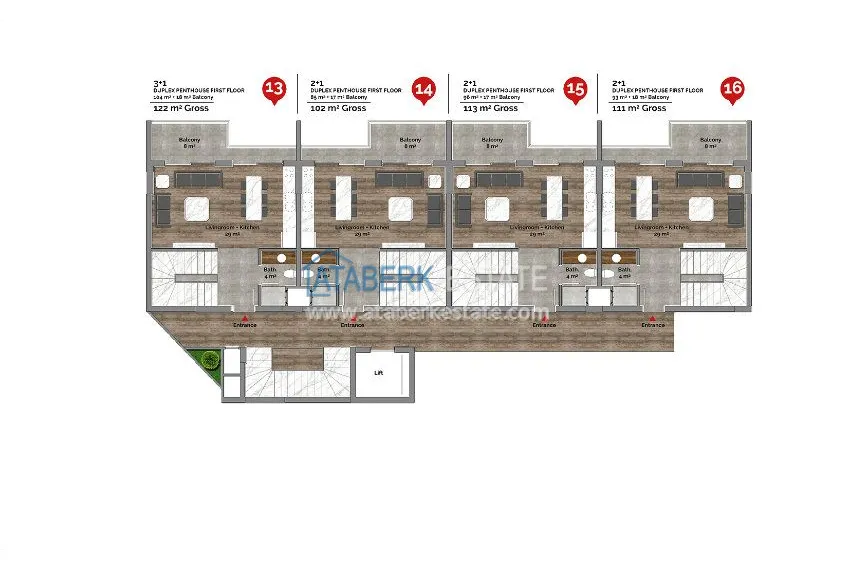 Приобрести Элитный комплекс на пляже Клеопатры 14 