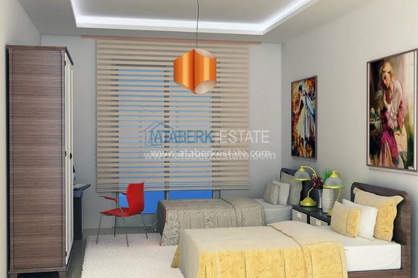 Приобрести Новый комплекс в Махмутлар с апартаментами 1+1 и 2+1. 18 