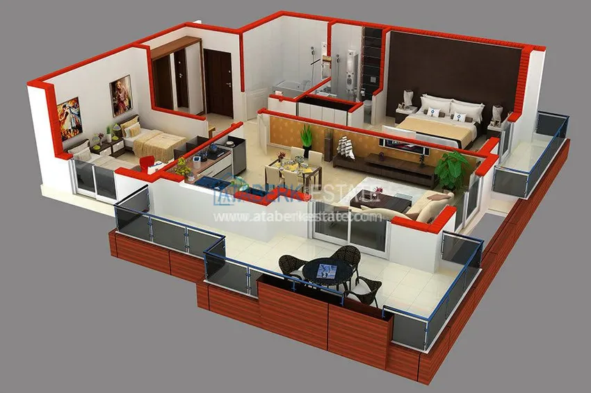 Приобрести Новый комплекс в Махмутлар с апартаментами 1+1 и 2+1. 21 