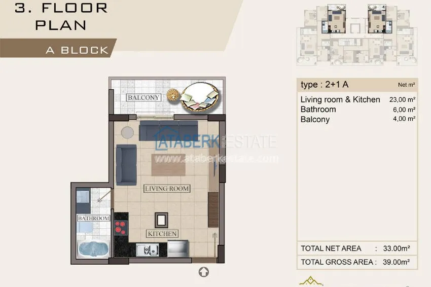 Приобрести Новый Жилой комплекс в европейском районе Оба. 3 