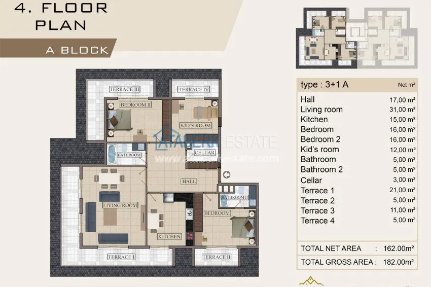 Приобрести Новый Жилой комплекс в европейском районе Оба. 4 