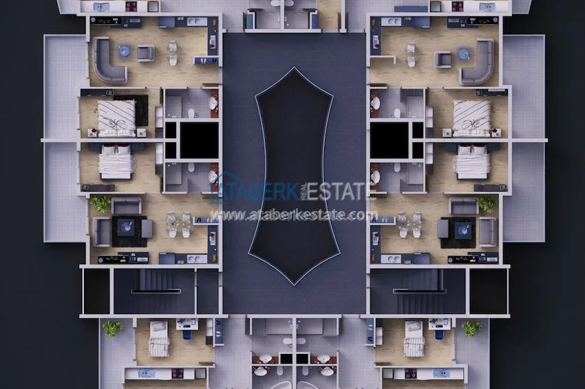 Приобрести Комплекс отельного типа от надежного застройщика у пляжа Инджекум 1 