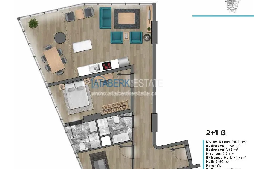 Приобрести Комплекс на завершающей стадии строительства с собственным пляжем в Алании 13 