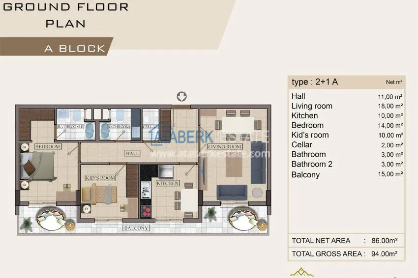 Приобрести Новый Жилой комплекс в европейском районе Оба. 9 