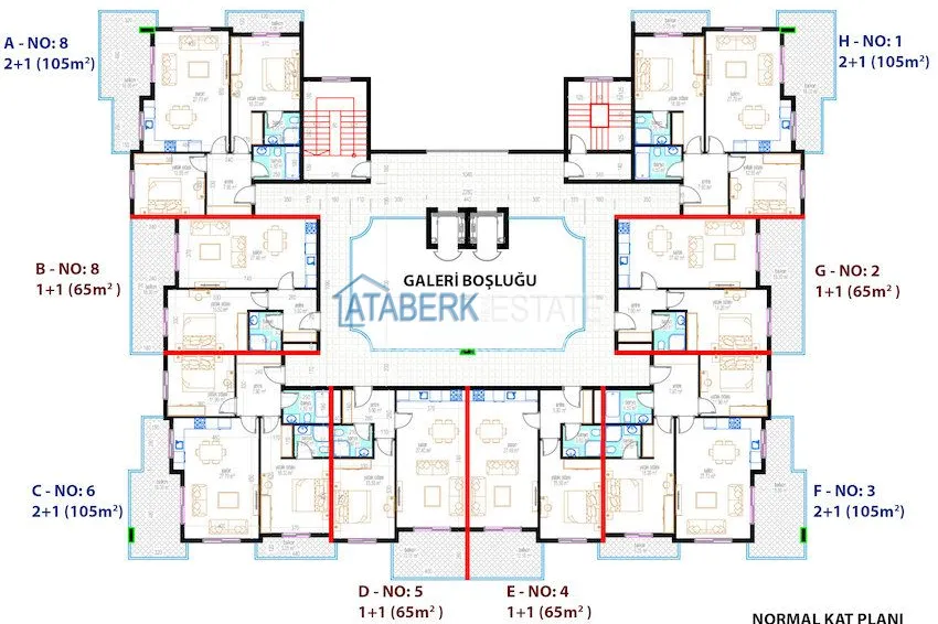 Приобрести Комплекс на завершающей стадии строительства с собственным пляжем в Алании 14 