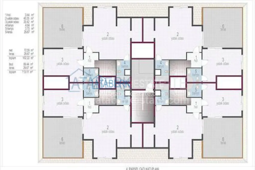 Приобрести В европейском районе Оба-новом центре Аланьи - отличный пентхаус с прекрасным расположением 2 