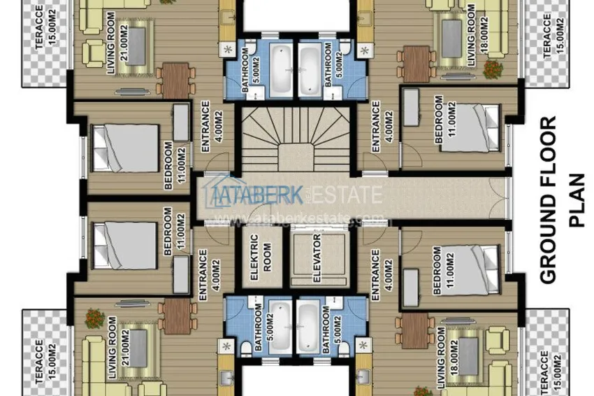 Приобрести Жилой комплекс от застройщика в Коньялты, беспроцентная рассрочка 3