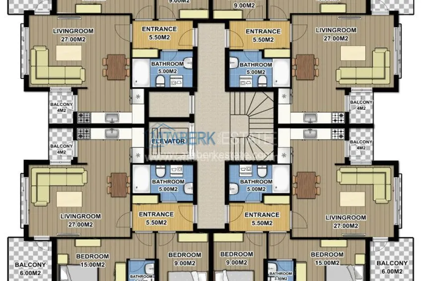 Приобрести Жилой комплекс от застройщика в Коньялты, беспроцентная рассрочка 4