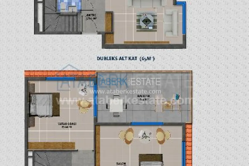 Приобрести Комплекс в 50 метрах от Средиземного моря в Алании 3 