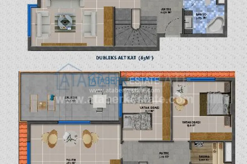 Приобрести Комплекс в 50 метрах от Средиземного моря в Алании 10 