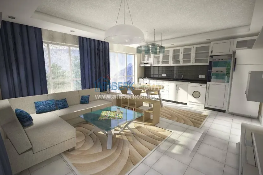 Приобрести Апартаменты 2+1 в новом комплексе района Махмутлар 15 