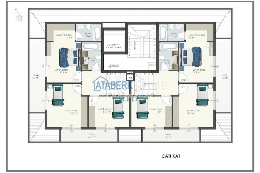 Приобрести Новый проект в районе Клеопатры-самый популярный и востребованный район города, с высоким индексом ликвидности! 3 