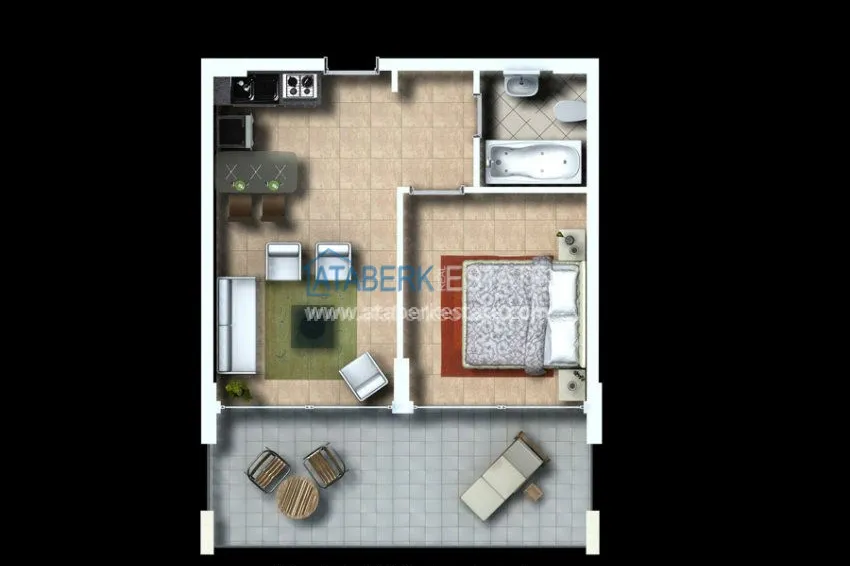 Приобрести Квартира 1+1 на улице вторничного рынка 1 