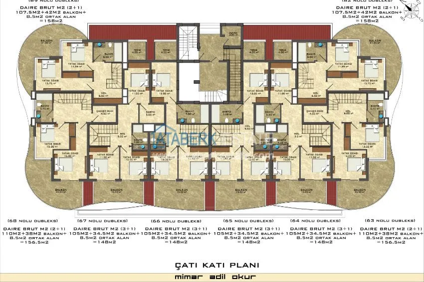 Приобрести Квартира в комплексе от застройщика в Махмутларе, Алания 1 