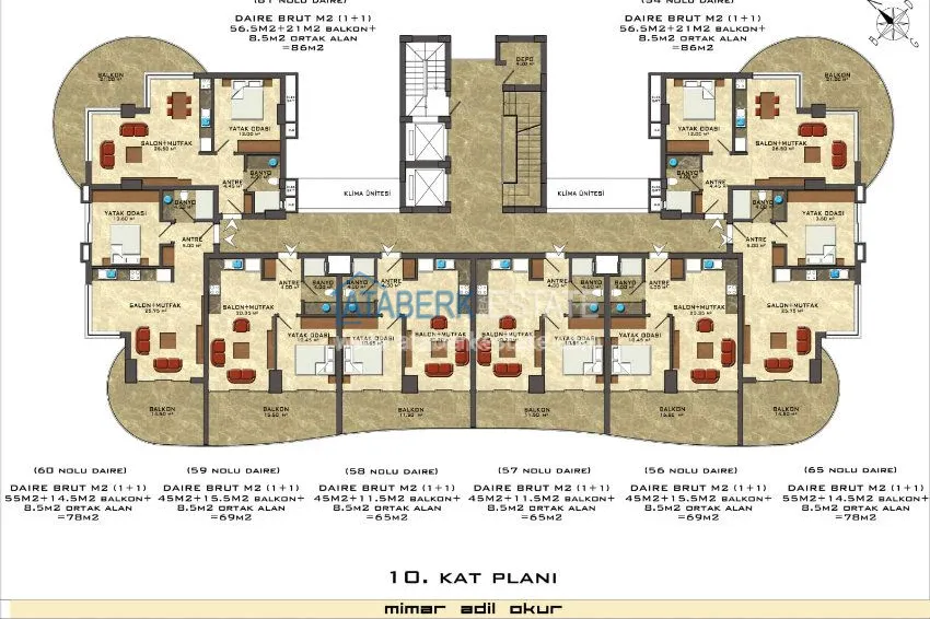 Приобрести Квартира в комплексе от застройщика в Махмутларе, Алания 3 