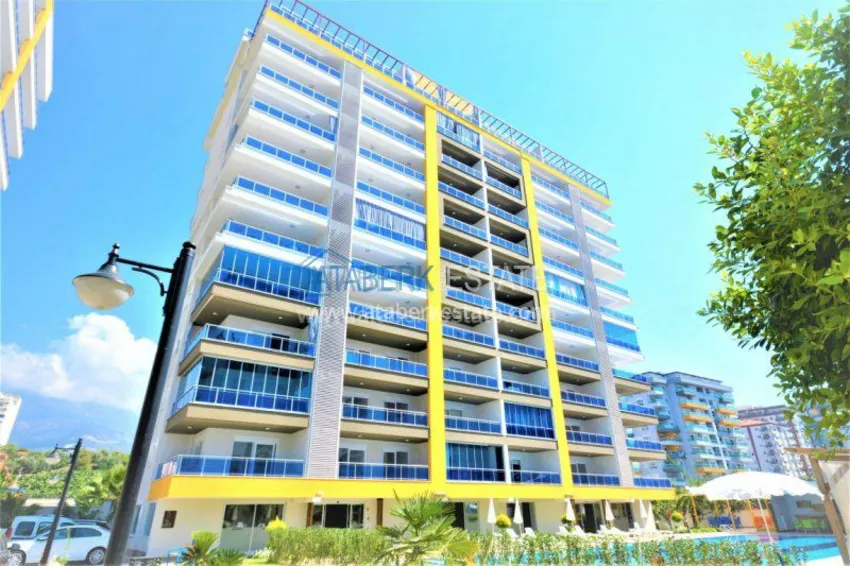 Апартаменты в центре Алании у пляжа Клеопатры 2 