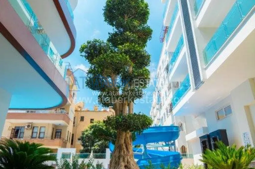 Апартаменты в центре Алании у пляжа Клеопатры 13 