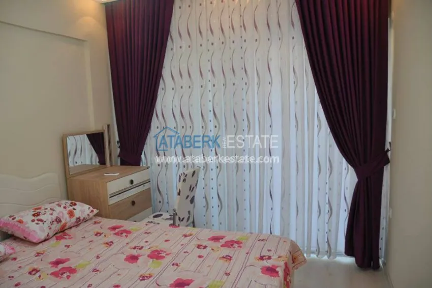 Квартира в комплексе на первой береговой линии в центре Алании 15 