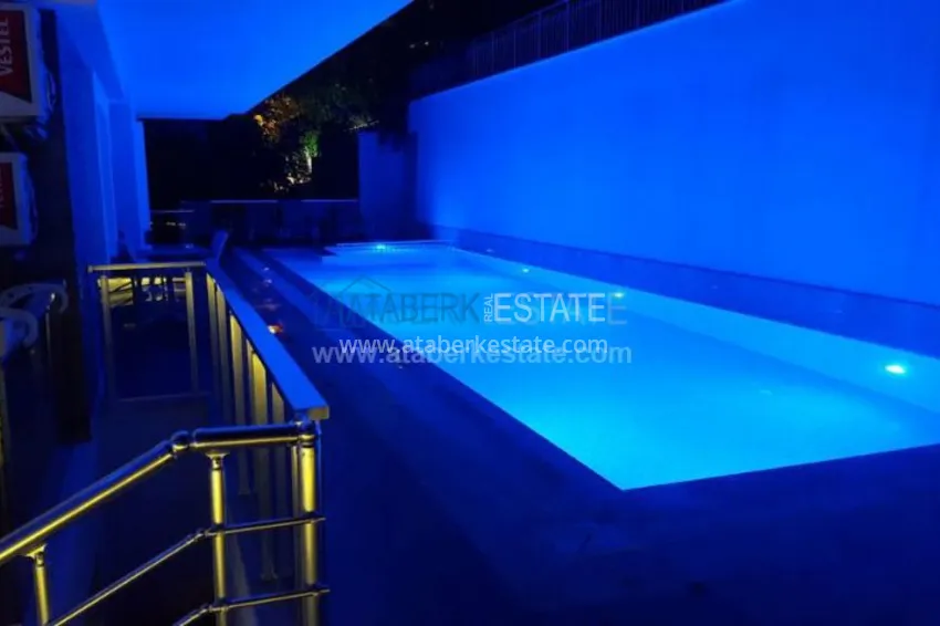 Двухкомнатные апартаменты с мебелью в центре Аланьи 4 