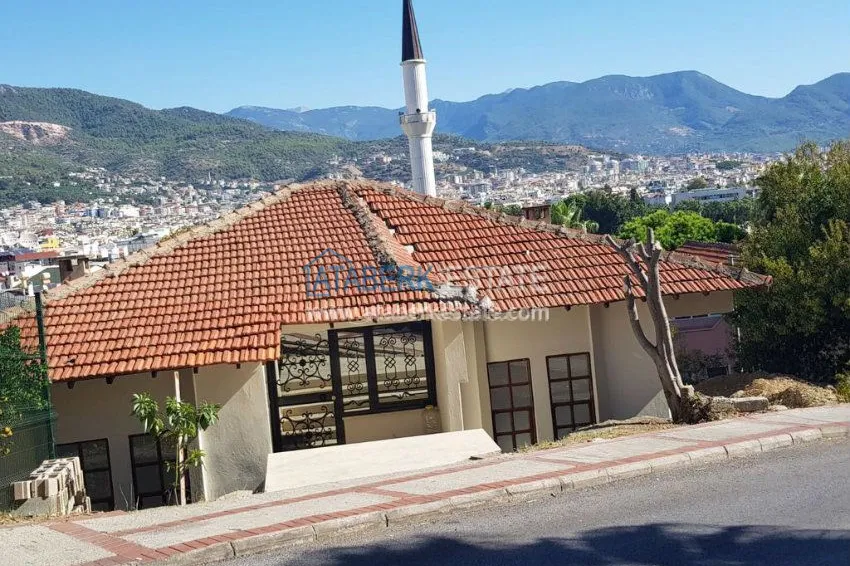 Вилла с апартаментами с панорамным видом в 5 минутах ходьбы от порта Алании. 6 