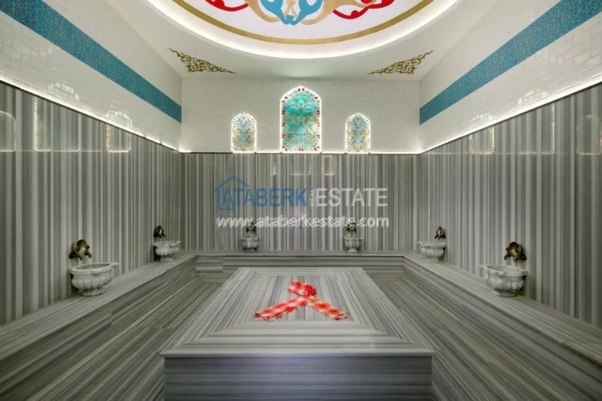 Квартира для аренды А-51 в комплексе класса люкс в центре Аланьи 19 