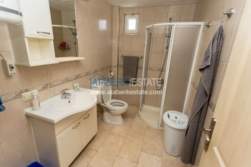 Дуплекс 4+1 с потрясающим видом на море и крепость в центре Алании 12 