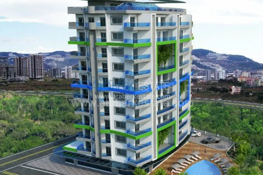 Новый комплекс интересного дизайна в Махмутларе 7 