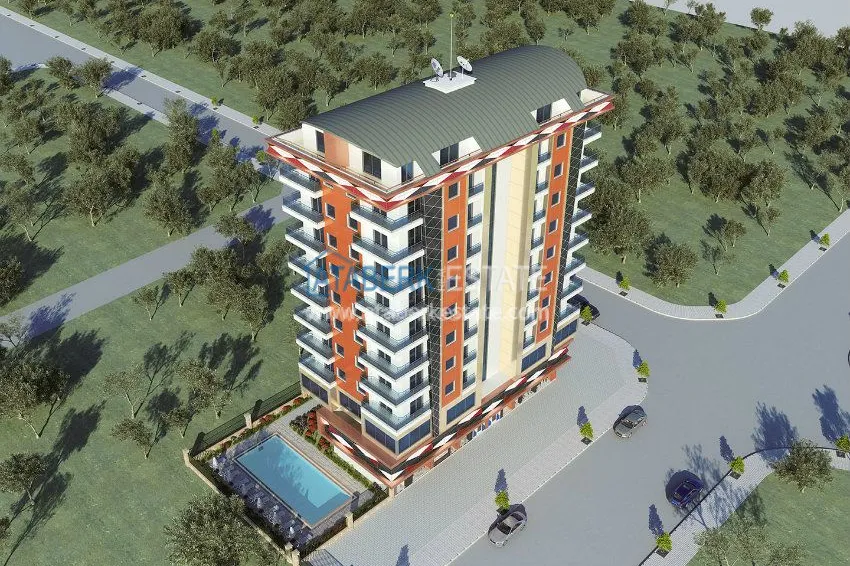 Комплекс на завершающей стадии строительства с собственным пляжем в Алании 1 