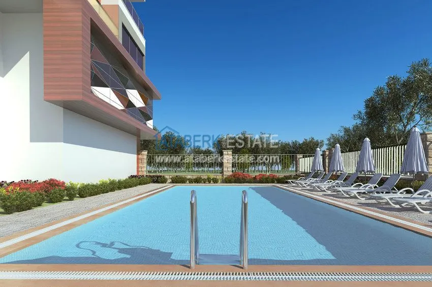 Комплекс на завершающей стадии строительства с собственным пляжем в Алании 25 