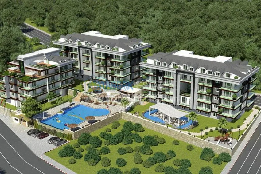 Комплекс в живописном месте у горной реки Дымчай. 1