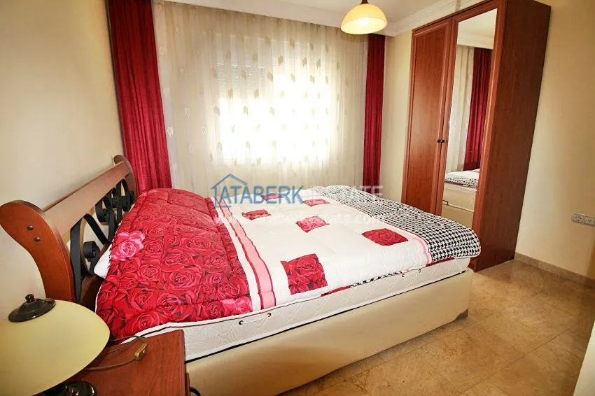 3+1 c частичным видом на море в Махмутларе 11 