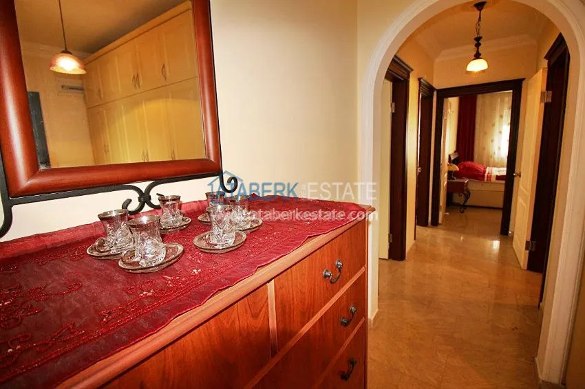 3+1 c частичным видом на море в Махмутларе 35 