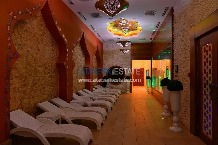 Апартаменты 1+1 в роскошном комплексе с собственным пляжем в Алании 18 