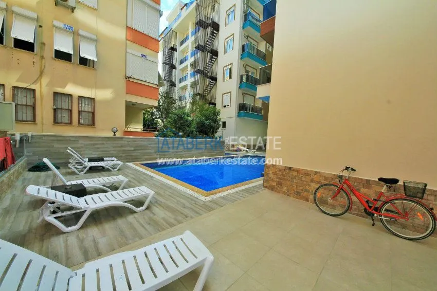 Квартира 1+1 близко к пляжу Клеопатры. 12 