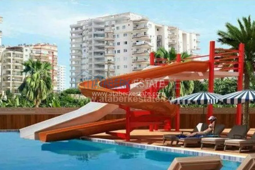 Апартаменты 1+1 в современном комплексе в Алании, 65 кв. м, 8 этаж 8 