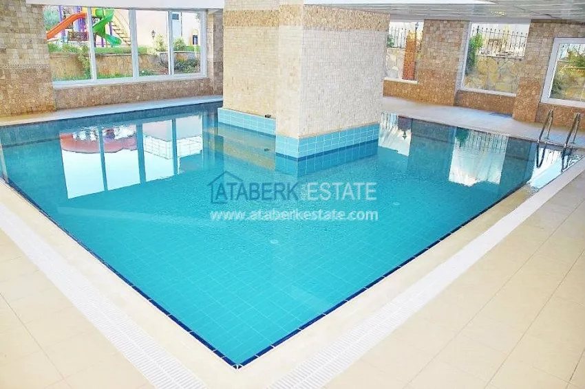 Меблированная квартира 2+1 в Махмутларе с прямым видом на море, 50 метров от пляжа 4 