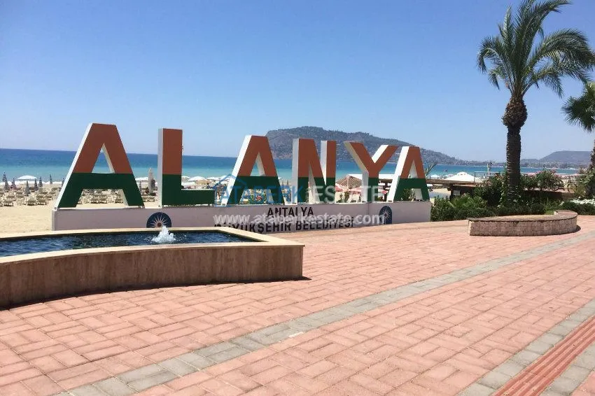 Меблированные апартаменты с двумя спальнями в районе Оба. 12 