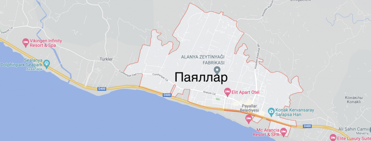 Карта Паяллара Пайяллар на карте